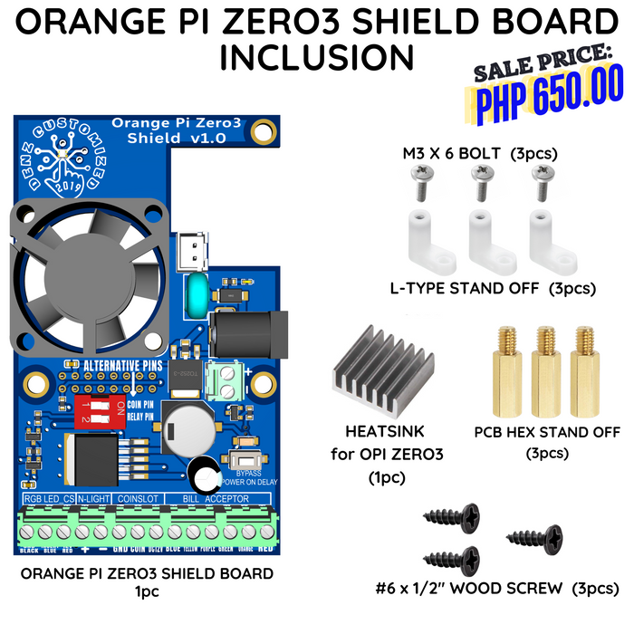 Orange Pi Zero3 Shield Board